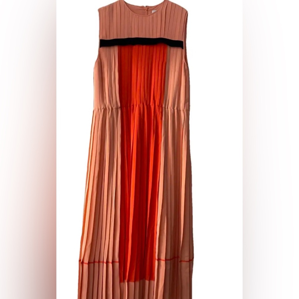 Victoria Beckham Orange Maxi Dress
